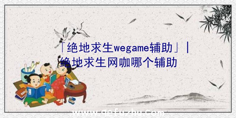 「绝地求生wegame辅助」|绝地求生网咖哪个辅助